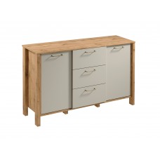Kumode ar koka kājām INDYGO K2D3S, beige